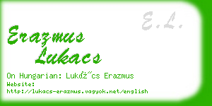 erazmus lukacs business card